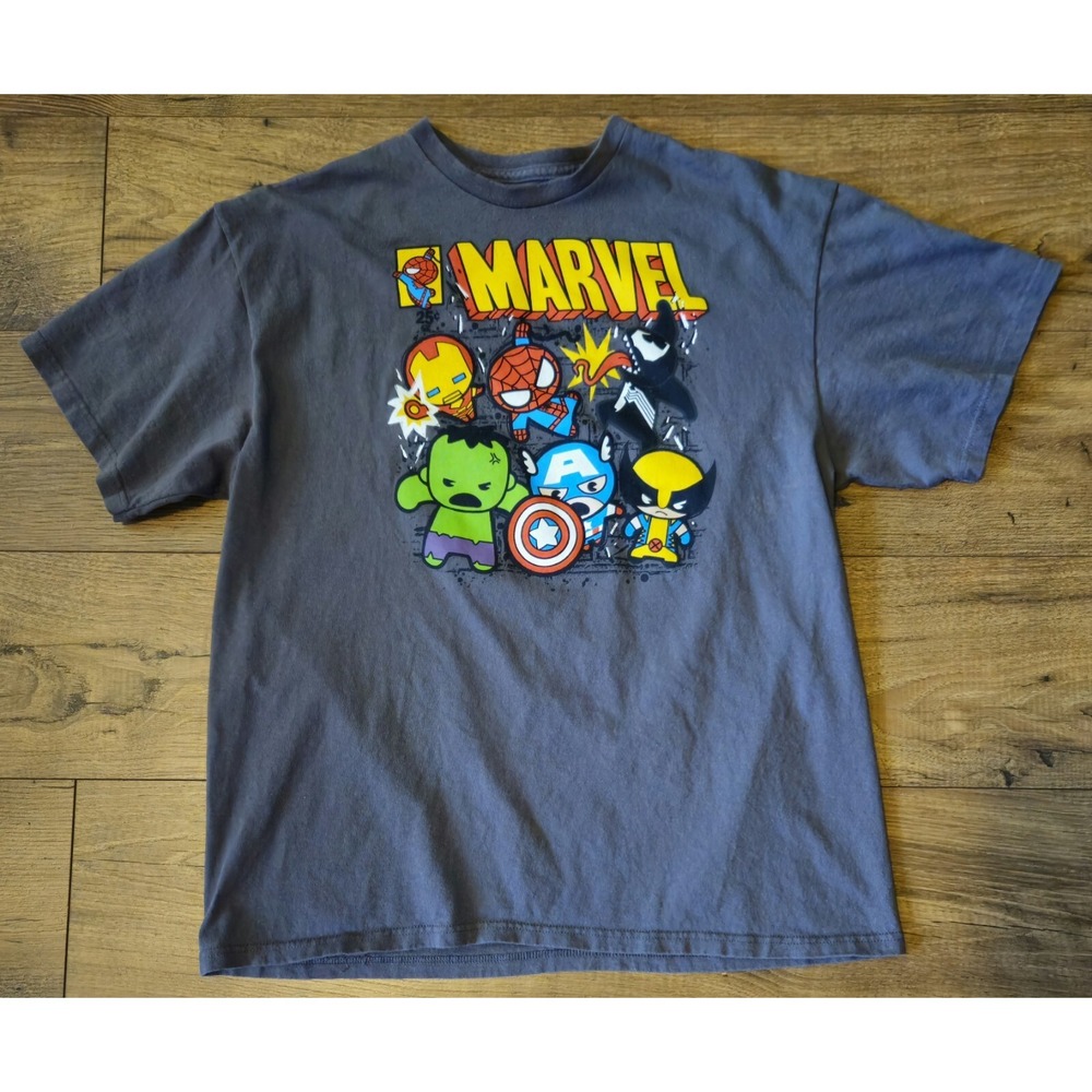 MARVEL SUPER HERO CHARACTERS BOYS YOUTH T SHIRT XL